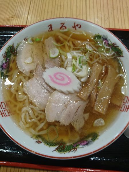 「「喜多方老舗 まるや」 ラーメン 700円」@日本橋ふくしま館 MIDETTE ミデッテの写真