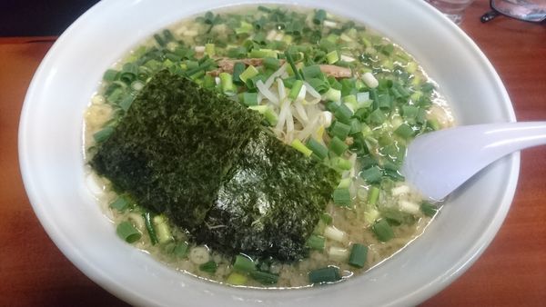 「中華そば(トッピング ネギ)」@中華そば まるいちの写真