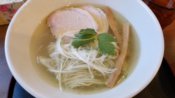 「鶏塩麺　ストレート麺　替え玉（和え麺)」@麺や 阿吽の写真