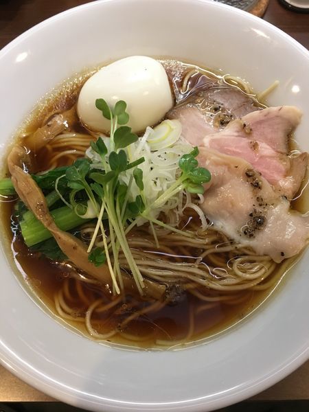 「醤油中華そば(味出汁玉子付)」@usaco noodlesの写真