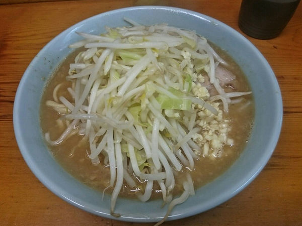 「ラーメン（麺少なめ）」@ラーメン二郎 新橋店の写真