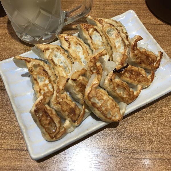 「九条ねぎ餃子(期間限定)／島唐辛子餃子」@まん天餃子 横浜店の写真