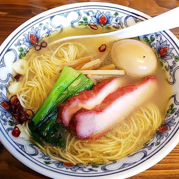 「【気まぐれ限定】味玉塩にんにく」@まるえ食堂の写真