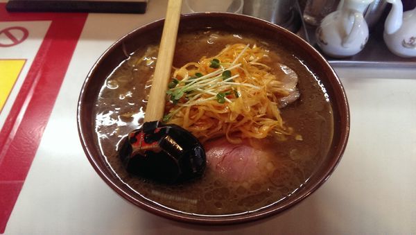 「ねぎ味噌ラーメン、大盛」@らーめんはうすの写真