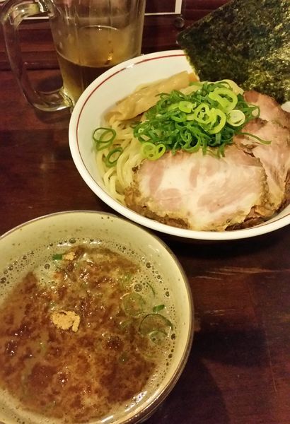 「濃厚煮干し魚介つけそば肉増し960円」@いりにぼの写真