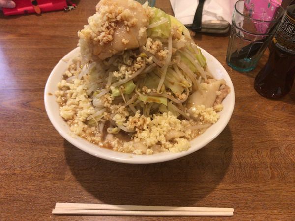 「大めんじろ ヤサイニンニクアブラ増し」@めんじろの写真