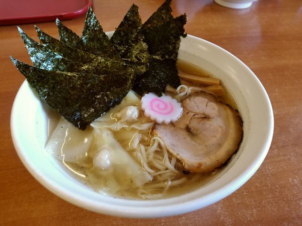 「いかくちワンタン麺(並盛・140g)890円」@らーめん我礫の写真