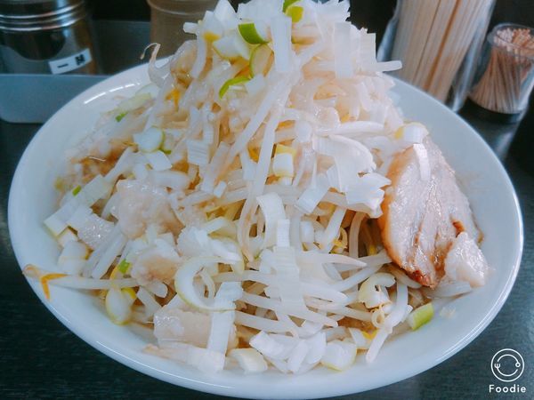 「ラーメン中 野菜 脂 長ネギ」@ハングリーピッグの写真