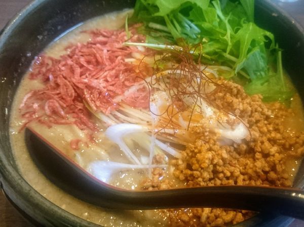 「ゴマみそ坦坦麺」@らーめんダイニング ど・みそ 八丁堀店の写真