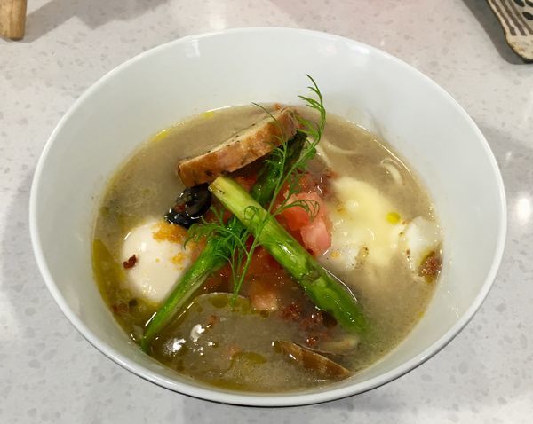 「アクアパッツァなSalty Noodle 2017クリスマス」@ラーメン星印の写真