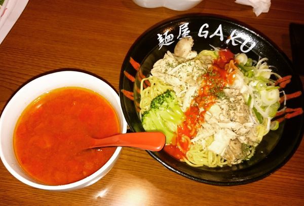 「トマトつけ麺 780円+肉盛り」@麺屋GAKUの写真