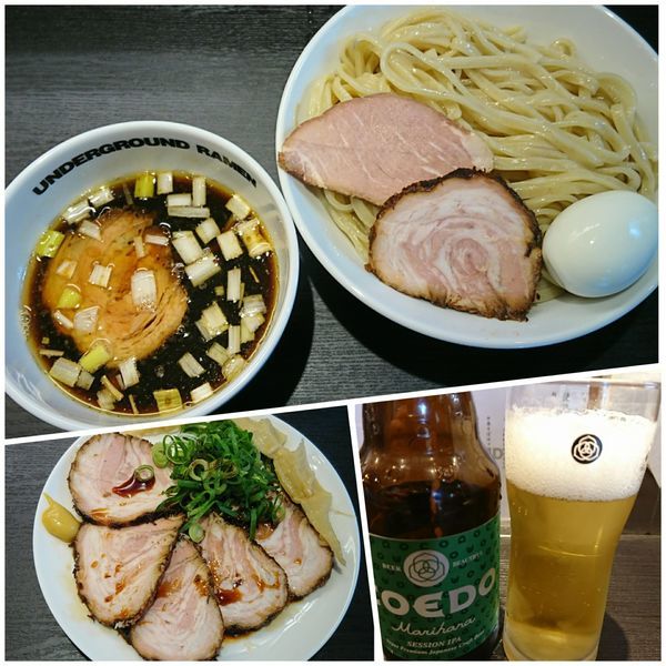 「特製もりそば￥1150＋麺大盛￥100＝￥1250」@UNDERGROUND RAMEN 川越仲町の写真