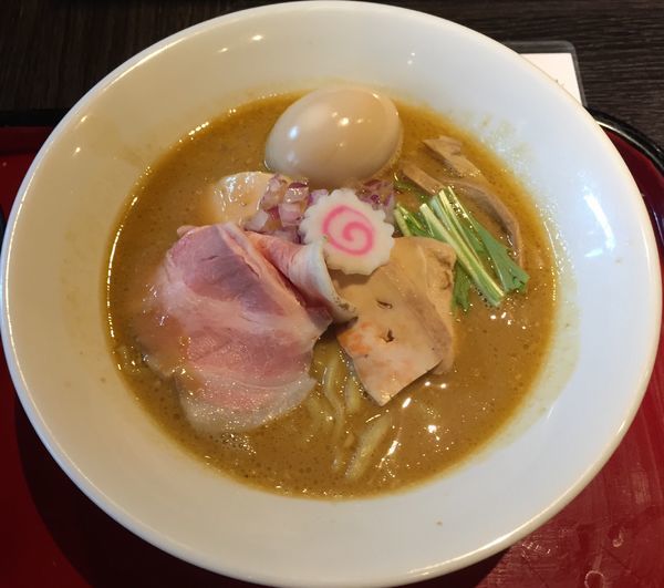 「あん肝牡蠣味噌950円」@鶏そば なんきち 東京店の写真