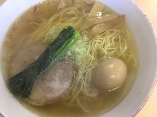 「塩ラーメン＋味玉」@支那そば 心麺の写真