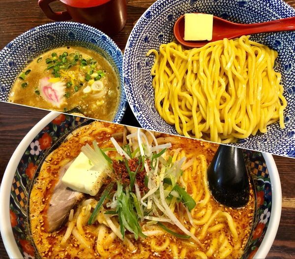 「濃厚魚介つけ麺温戻¥830/辛味噌3辛¥790」@北のらーめん 美空の写真