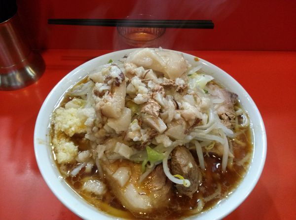 「小ラーメン野菜ニンニク脂カラメ」@ラーメン二郎 仙川店の写真