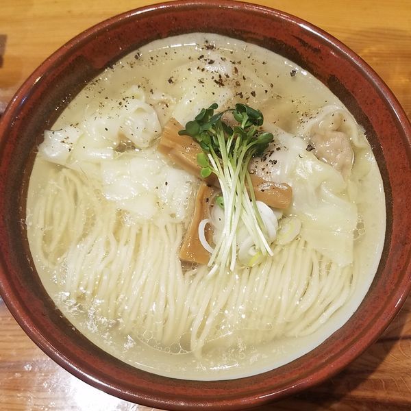 「塩ワンタンそば950円」@麺屋 坂本01の写真