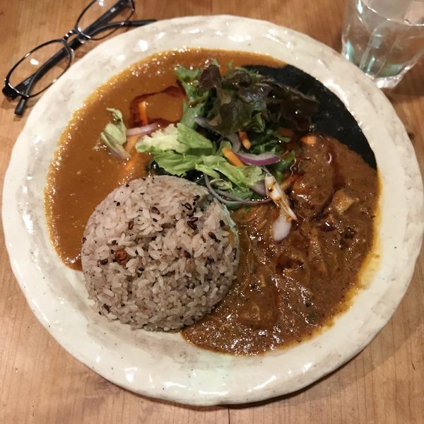 「3種盛りカレー（プレーン）」@薬膳カレー&Cafe〜Ka・Ku・Ra〜香・食・楽の写真
