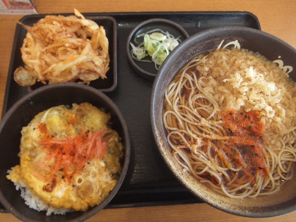 「マル得セット500円(クーポンでかき揚げ120円が無料)」@ゆで太郎 柏名戸ヶ谷店の写真