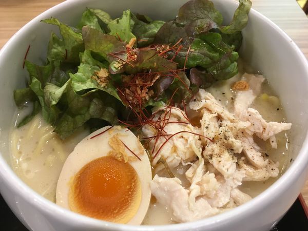 「鶏白湯塩そば大盛 小ごはんセット」@蔭山樓 ららぽーと富士見店の写真