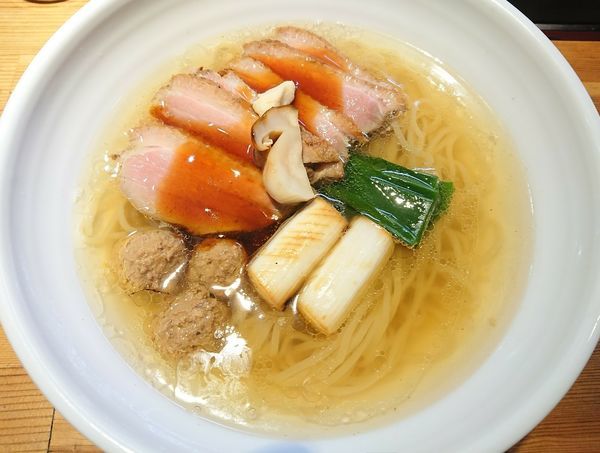 「【年末限定】鴨塩なんば 鴨増し」@ラーメン 巌哲の写真