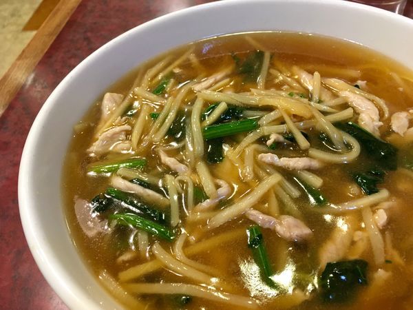 「肉糸切り麺（肉絲麺）」@華吉の写真