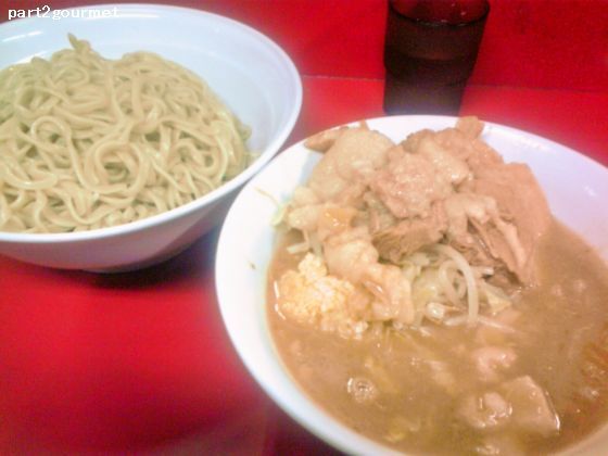 「ニンニクつけ麺(小ラーメン+100円) (800円)」@ラーメン二郎 茨城守谷店の写真