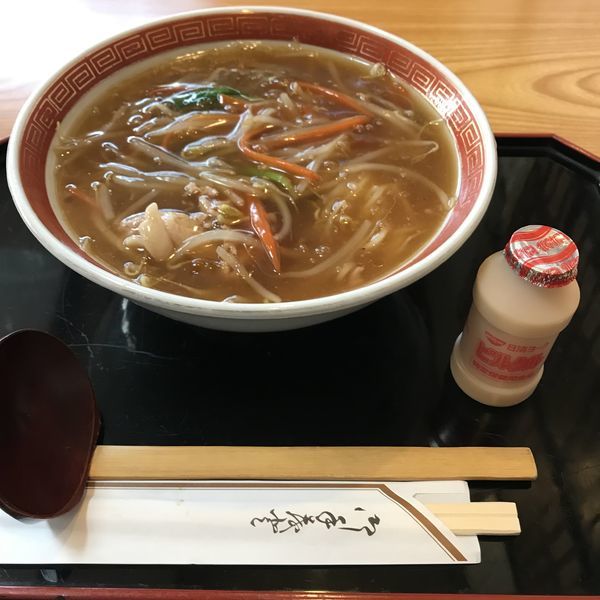 「モヤシそば（￥650）」@そば処 一二三屋の写真