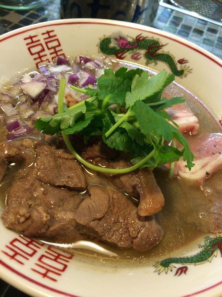 「【限定】ラム肉煮干し手揉みらーめん １１５０円」@らーめん 五ノ神製作所の写真