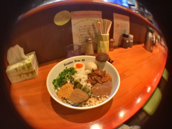 「油そば＋味玉」@麺Dining Number Nine 09の写真