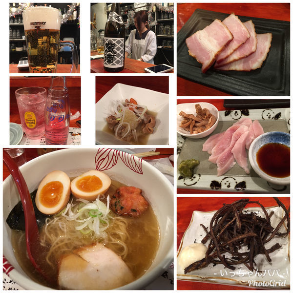 「燻しお えびそば feat 黒須 850円 燻し味玉100円」@麺処 あす花の写真