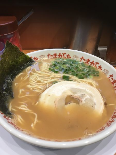 「らぁめん＋替玉2回」@九州大分らぁめん たまがった 西口店の写真