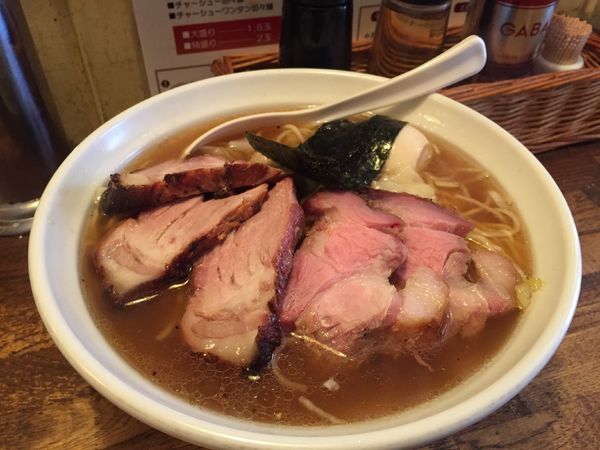 「チャーシューワンタンメン（大盛り）半熟卵」@荏原町しなてつの写真