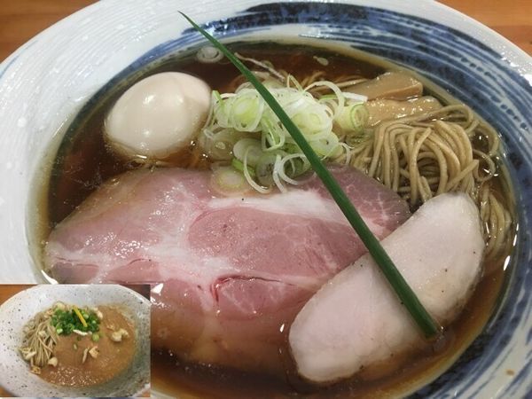 「年越し中華そば2017、850円、けんちん玉200円」@麺屋 むじゃきの写真