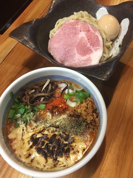 「焦がしチーズトマトつけ麺」@麺処 雀尊の写真