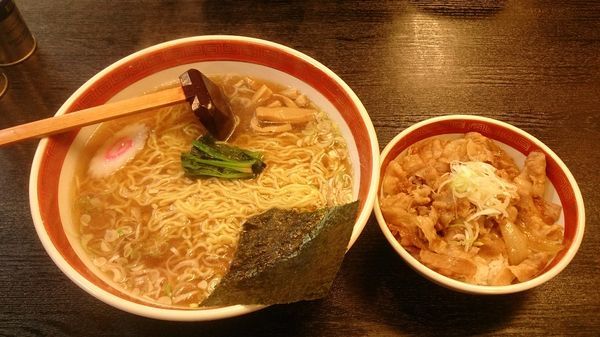 「Bセット880円+大盛り100円」@中華そば 浜田屋 本店の写真