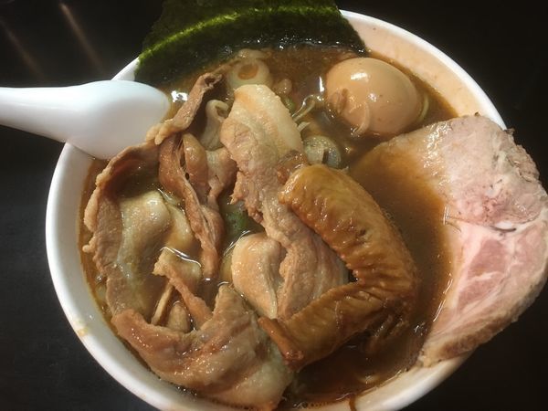 「年越しラーメン1100円（2017年12月31日）」@一条流がんこ総本家分家四谷荒木町の写真