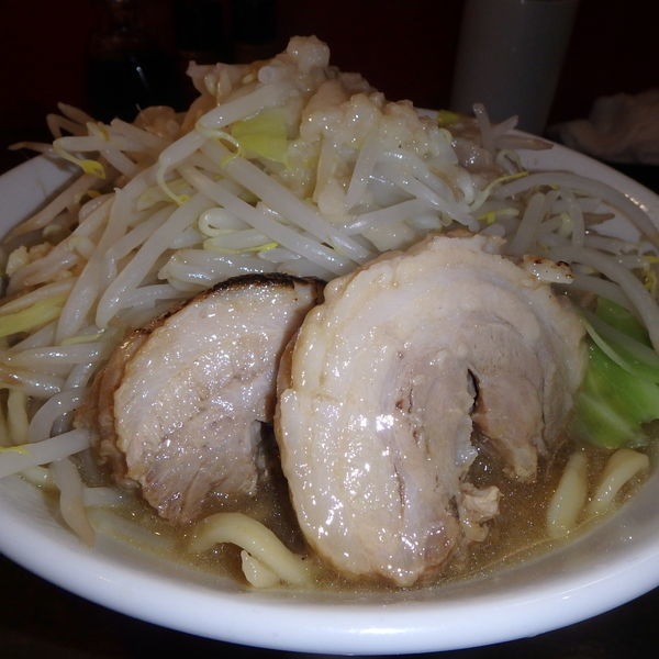 「ラーメン (690円)(ヤサイニンニク)」@龍麺 ふえ郎の写真
