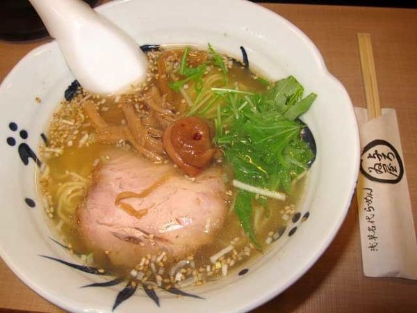 「梅しおらーめん　800円」@与ろゐ屋の写真