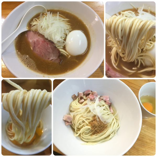 「醤油ソバ +味玉 、和え玉塩 +生玉」@煮干中華ソバ イチカワの写真