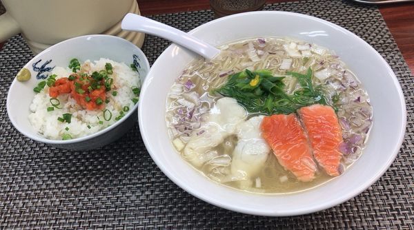 「集大成 出汁 塩(限定)ごはん付(1,000円)」@麺や 睡蓮の写真