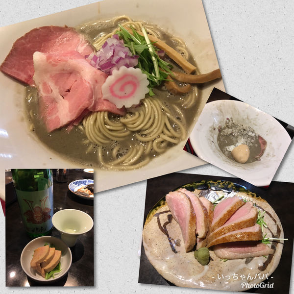 「濃厚煮干しそば 800円 味玉 100円 ツマミに銘酒」@鶏そば なんきち 東京店の写真