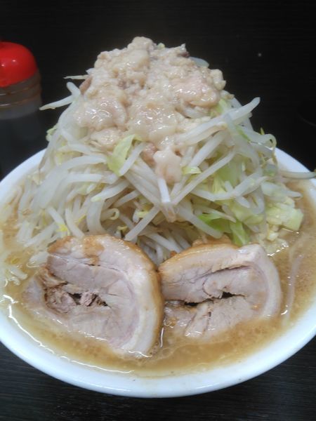 「大ラーメン（野菜、アブラ、にんにくちょっと）」@ラーメン二郎 川越店の写真
