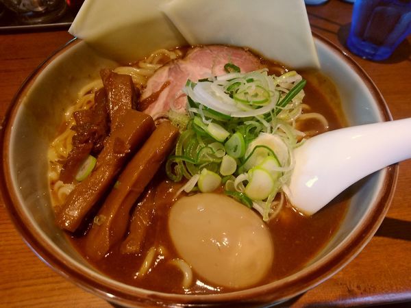 「ダブルチーズカレーラーメン(並盛・180g)1,050円」@藤原らーめん店・カレー店の写真