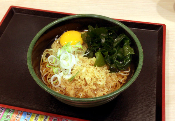 「朝そば(たまご/330円)」@ゆで太郎 門前仲町店の写真