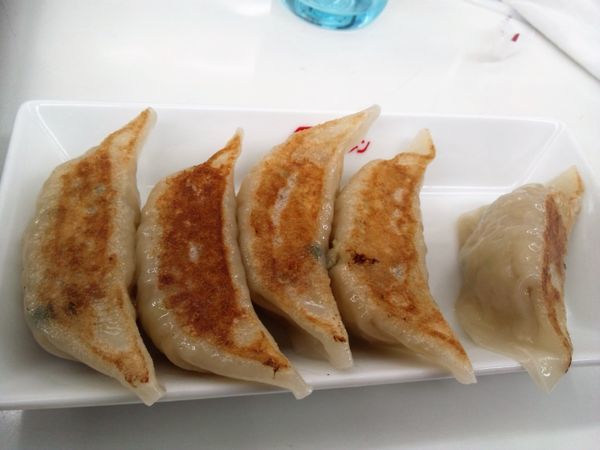 「餃子5個」@くるまやラーメン 宇喜田店の写真