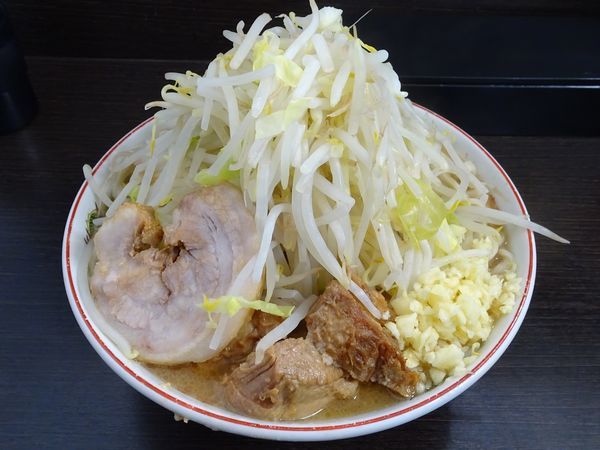 「小ラーメン（700円）ヤサイニンニク」@ラーメン二郎 川越店の写真