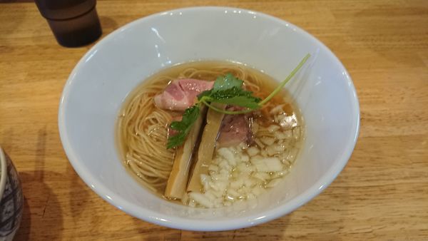 「芳醇煮干そば  690円 + からあげ丼 350円」@寿製麺よしかわ 坂戸店の写真