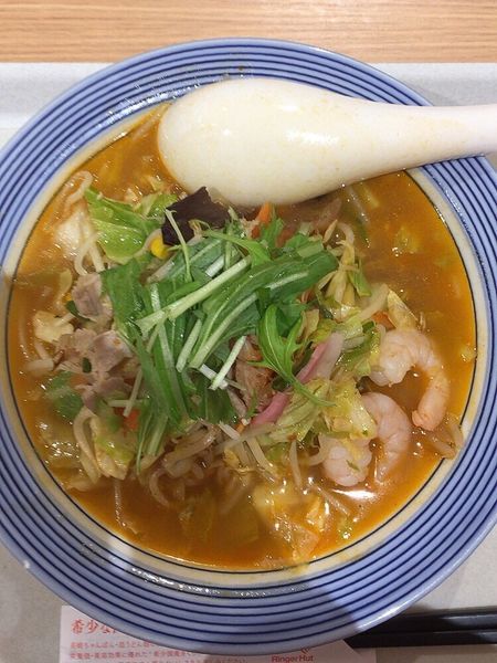 「えびトムヤムちゃんぽん」@リンガーハット ゆめシティ下関店の写真