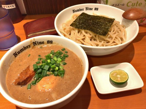「濃厚つけめん＋ライム」@麺Dining Number Nine 09の写真